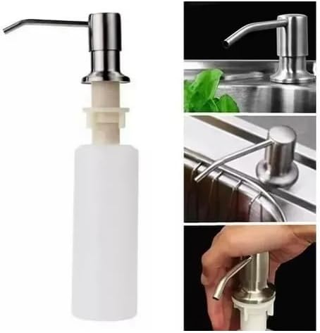 Dosador Sabonete e Detergente 350ml Embutido PRATA