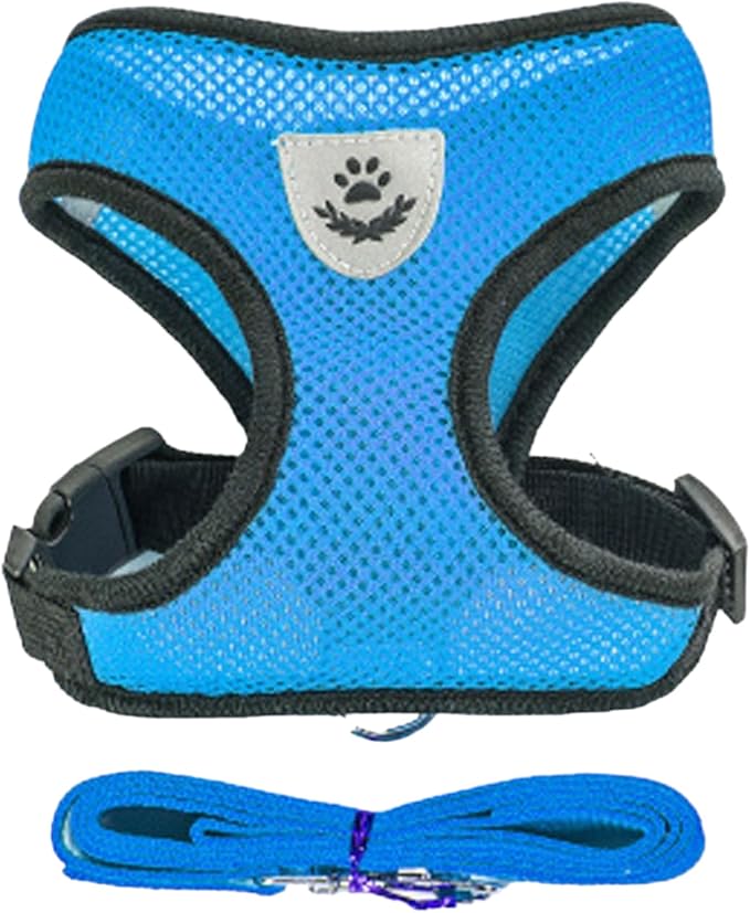 Coleira Peitoral Pet - Azul - GG