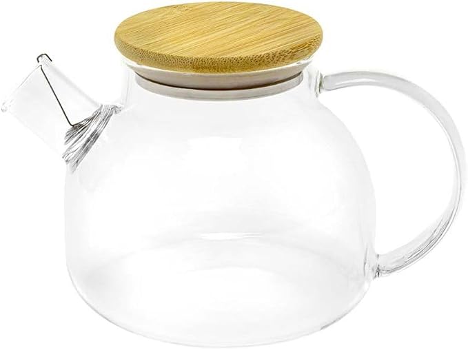Jarra de vidro com tampa de bambu 1,2L